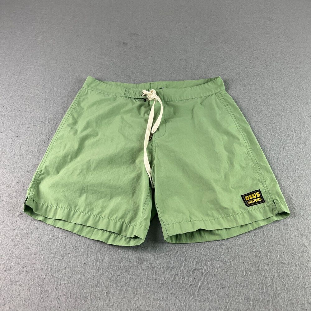 Deus ex Machina Board Shorts Mens Size 29 Green Beach Bathing‎ Suit